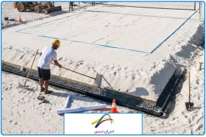 تصویر شاخص | ساخت زمین تنیس ساحلی