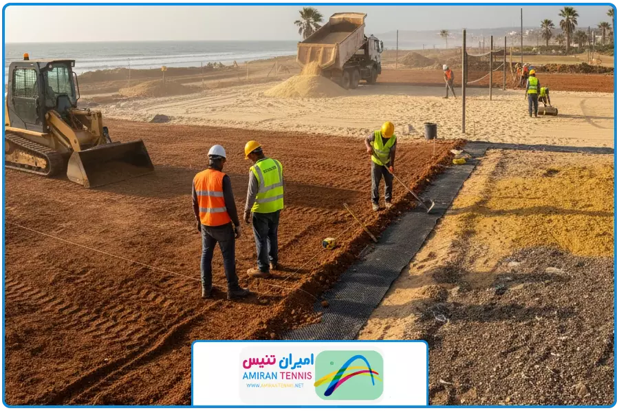 جمع بندی | ساخت زمین تنیس ساحلی