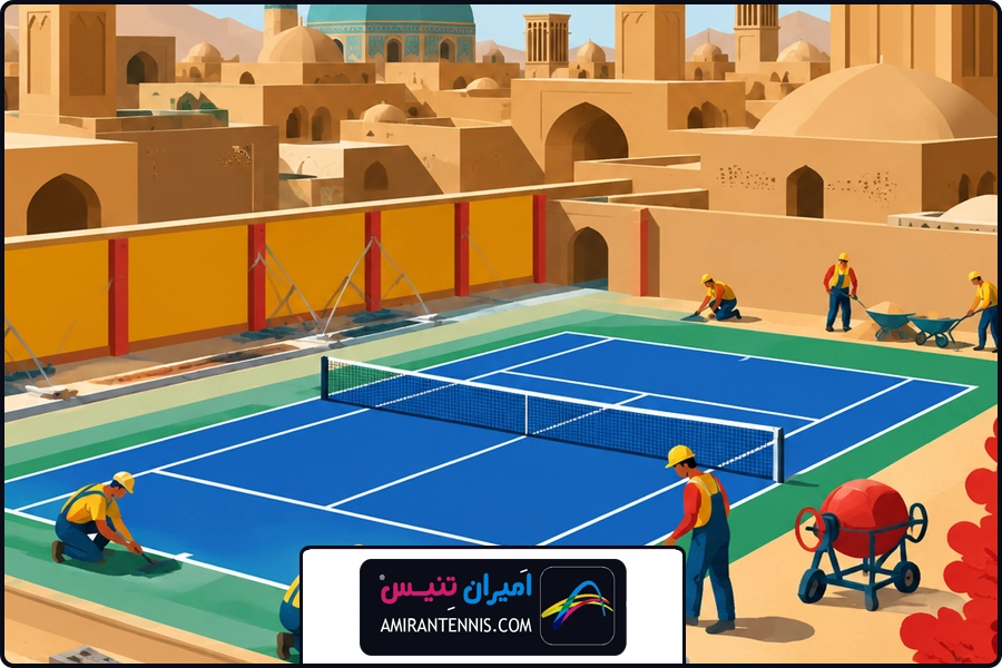 هزینه سالانه | ساخت زمین تنیس در یزد